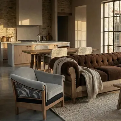 Sofas for hospitalities & contracts - Chesterfield Essence Autunno |Sofa and armchair - CREARTE COLLECTIONS