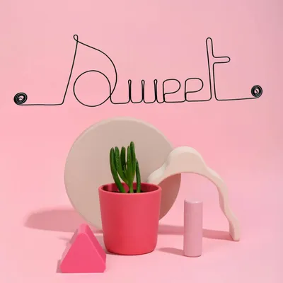 Autres décorations murales - Décoration Murale en Fil de Fer "Sweet" - à punaiser - Bijoux de Mur - BIJOUX DE MUR