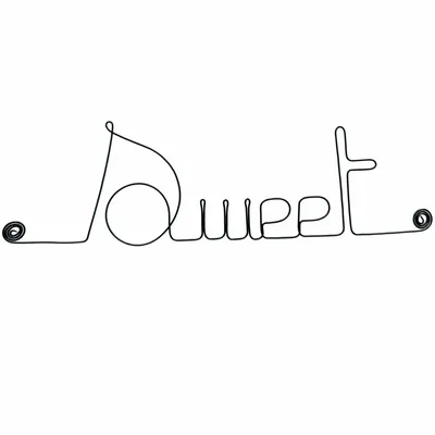 Other wall decoration - Wire Wall Decoration\" Sweet\” - to pin - Wall Jewelry - BIJOUX DE MUR