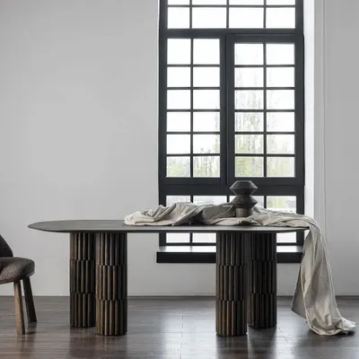 Dining Tables - EON | Sculptural Wooden Dining Table - TIVOLI