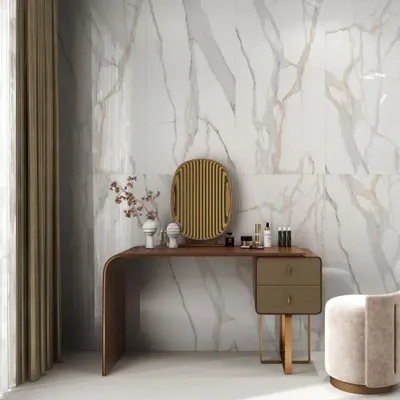 Revêtements sols intérieurs - Marvellous Calacatta Gold Shiny - CERGRES