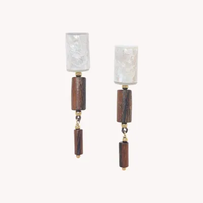 Jewelry - Graduated post earrings - Okawa - NATURE BIJOUX