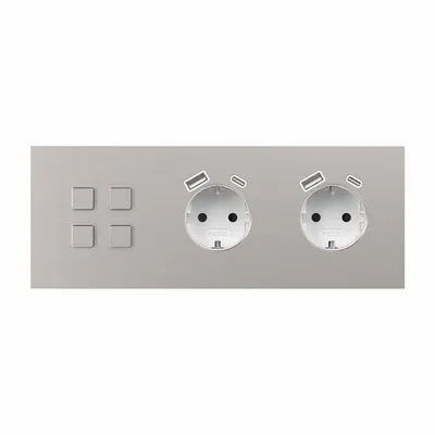Recessed lighting - LIGHT AND BUTTON | SQUARE BUTTON - FEDE