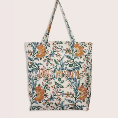 Bags and totes - ARCHANA Orange Tote Bag Tout Va Bien - JAMINI BY USHA BORA