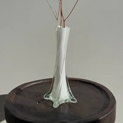 Vases - White soliflora glass vase - OFFICE OBJETS