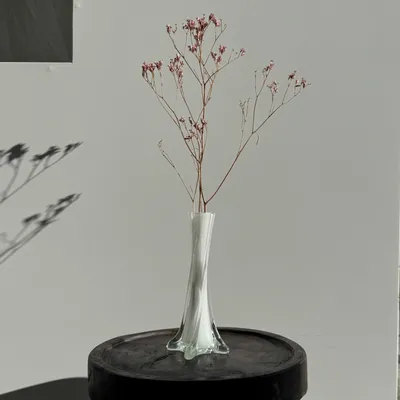 Vases - White soliflora glass vase - OFFICE OBJETS