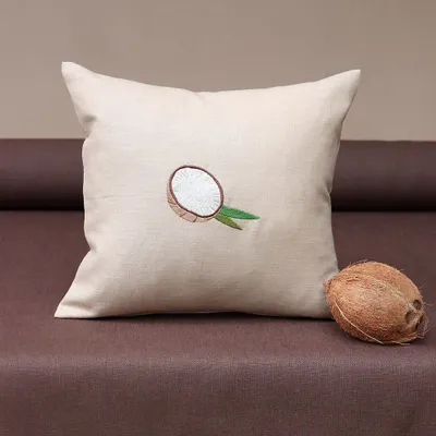 Comforters and pillows - Linen Pillow Cover | FRUTTA - GIARDINO SEGRETO