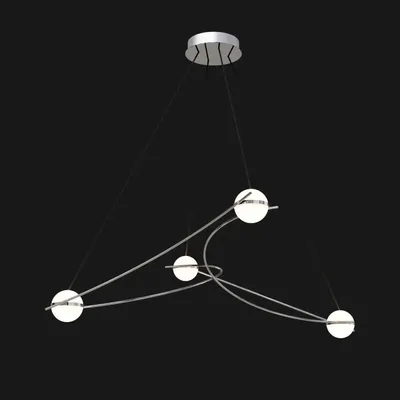 Hanging lights - Kosmos 4S - stainless steel glass sphere LED pendant lamp - MOSS OBJECTS