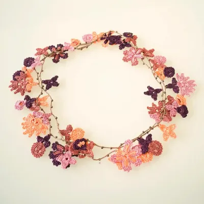 Jewelry - LACE NECKLACE, PLANT PATTERNS, BLOOM MODEL. - KARAWAN AUTHENTIC