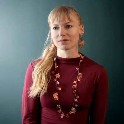 Jewelry - LACE NECKLACE, PLANT PATTERNS, BLOOM MODEL. - KARAWAN AUTHENTIC