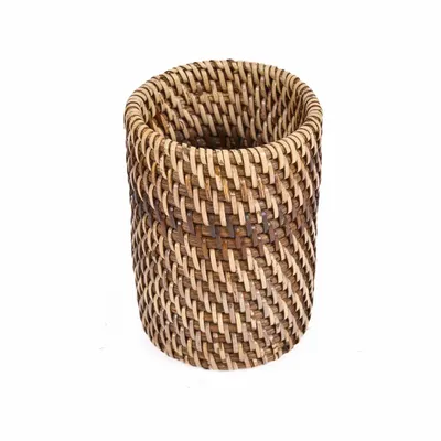 Bathroom storage - The Colonial Tooth Brush Holder - Natural Brown - BAZAR BIZAR LIVING