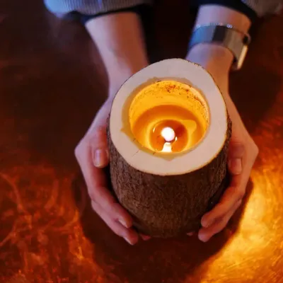 Candlesticks and candle holders - ROCKY Original (coniferous oil) - WOOD MOOD