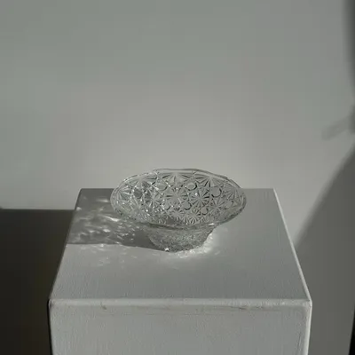 Decorative objects - Small glass cup with vintage diamond tips a shine - OFFICE OBJETS