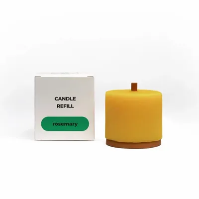 Candles - Candle Refill Compact size with essential oils - WOOD MOOD | :DODOMOOM