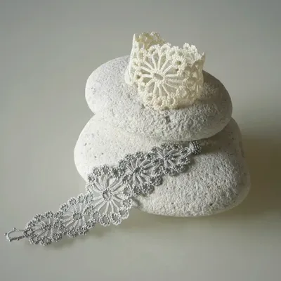 Jewelry - REFINED BRACELET IN LACE AND PEARLS, HAWA MODEL - KARAWAN AUTHENTIC