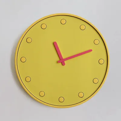 Clocks - NORDIC POP Round Clock - WOOD MOOD | :DODOMOOM