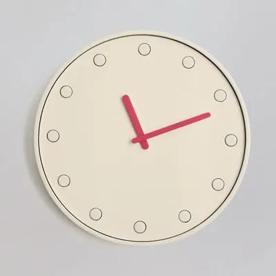 Clocks - NORDIC POP Round Clock - WOOD MOOD | :DODOMOOM