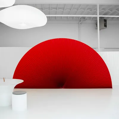 Office design and planning - custom colour textile softwall | flexible freestanding partition - MOLO