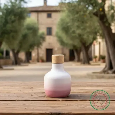 Food storage - Personalized ceramic oil bottle - BOTTEGA DEGLI ARTISTI