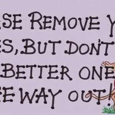 Panels - Please Remove Your Shoes - SOMETHING DIFFERENT WHOLESALE