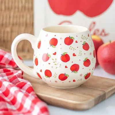 Tasses et mugs - Mug rond à motif pomme - SOMETHING DIFFERENT WHOLESALE