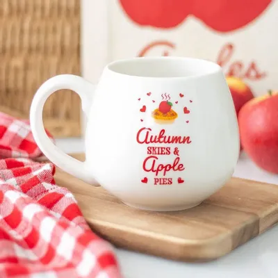 Mugs - Autumn Skies & Apple Pies Rounded Mug - SOMETHING DIFFERENT WHOLESALE
