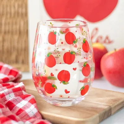 Verres - Verre sans pied à motif pomme - SOMETHING DIFFERENT WHOLESALE