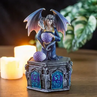 Jewelry - Dragon Friendship Spring Box by Anne Stokes - SOMETHING DIFFERENT WHOLESALE