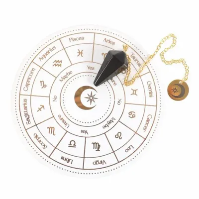 Senteurs - Kit de divination par pendule à roue astrologique - SOMETHING DIFFERENT WHOLESALE