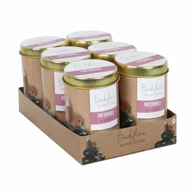 Senteurs - 6 boîtes de cônes géants à reflux Elements Patchouli - SOMETHING DIFFERENT WHOLESALE