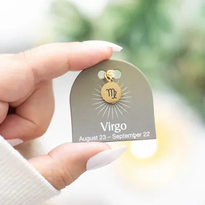 Jewelry - Virgo Gold Tone Zodiac Sign Charm - SOMETHING DIFFERENT WHOLESALE