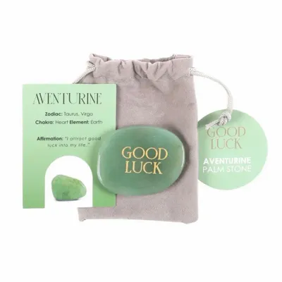 Objets de décoration - Pierre de poche en cristal d'aventurine porte-bonheur - SOMETHING DIFFERENT WHOLESALE