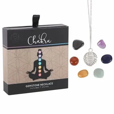 Bijoux - Kit de collier en cristal et pierres précieuses Chakra - SOMETHING DIFFERENT WHOLESALE