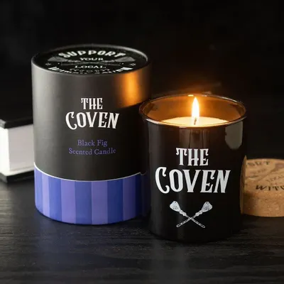 Candles - The Coven Black Fig Scented Glass Candle - SOMETHING DIFFERENT WHOLESALE