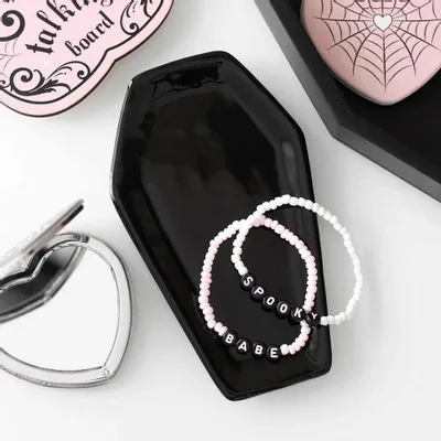 Jewelry - Black Coffin Trinket Tray - SOMETHING DIFFERENT WHOLESALE