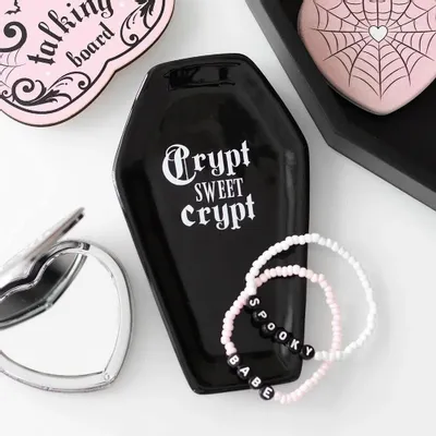 Jewelry - Crypt Sweet Crypt Coffin Trinket Tray - SOMETHING DIFFERENT WHOLESALE