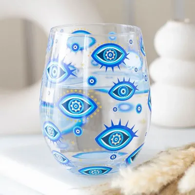 Verres - Verre sans pied à motif œil omniscient - SOMETHING DIFFERENT WHOLESALE