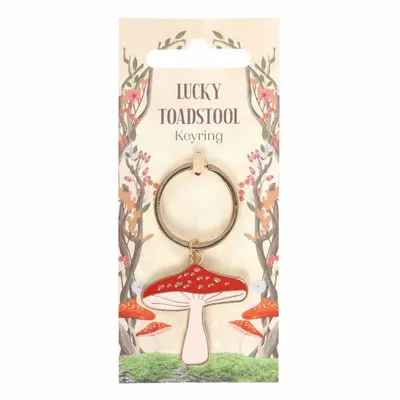 Decorative objects - Lucky Toadstool Keyring - SOMETHING DIFFERENT WHOLESALE