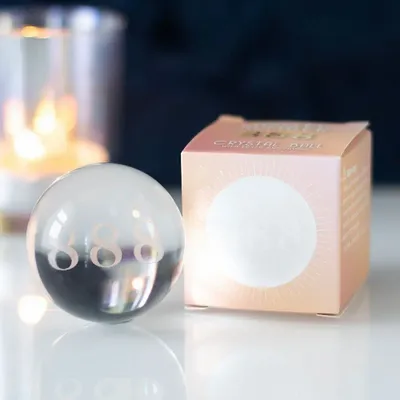 Christmas garlands and baubles - 888 Angel Number Crystal Ball - SOMETHING DIFFERENT WHOLESALE