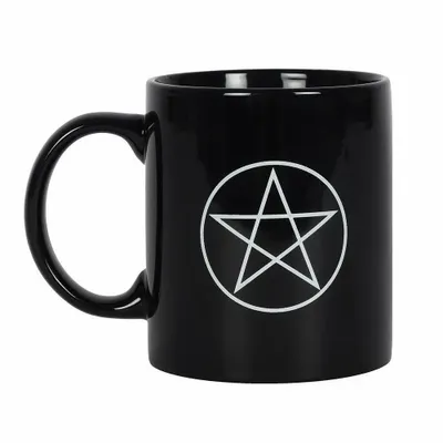 Tasses et mugs - Mug noir pentagramme - SOMETHING DIFFERENT WHOLESALE