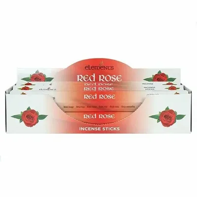 Parfums d'intérieur - Lot de 6 sachets de bâtonnets d'encens Elements Rose Rouge - SOMETHING DIFFERENT WHOLESALE