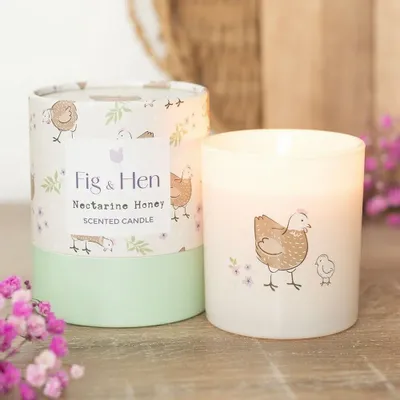 Candles - Mother Hen Nectarine Honey Candle - SOMETHING DIFFERENT WHOLESALE