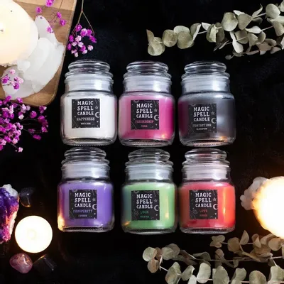Candles - Magic Spell Candle Jar Gift Set - SOMETHING DIFFERENT WHOLESALE