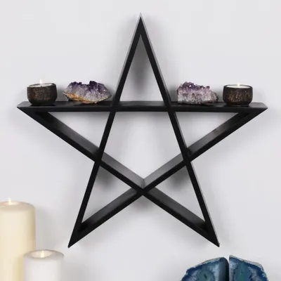 Shelves - Pentagram Wall Shelf - SOMETHING DIFFERENT WHOLESALE