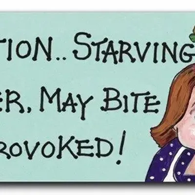 Decorative objects - Caution - Starving Dieter Smiley Magnet - SOMETHING DIFFERENT WHOLESALE