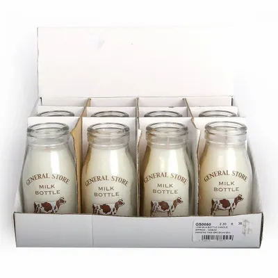 Bougies - Bougie en bouteille de lait à la vanille - SOMETHING DIFFERENT WHOLESALE
