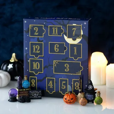 Papeterie - Calendrier de l'Avent d'Halloween de 12 jours Shelf of Shadows - SOMETHING DIFFERENT WHOLESALE