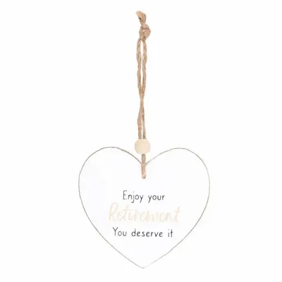 Panneaux séparateurs - Panneau en forme de cœur à suspendre pour souhaiter une bonne retraite - SOMETHING DIFFERENT WHOLESALE