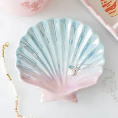 Jewelry - Iridescent Shell Trinket Dish - SOMETHING DIFFERENT WHOLESALE