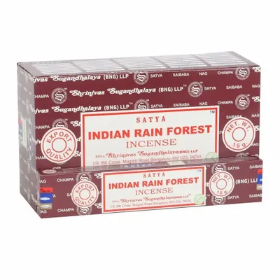 Parfums d'intérieur - Lot de 12 bâtonnets d'encens Forêt tropicale indienne de Satya (12/50) - SOMETHING DIFFERENT WHOLESALE